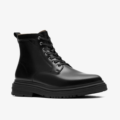 Badbury Hi Waterproof Black Warmlined Leather | Clarks online