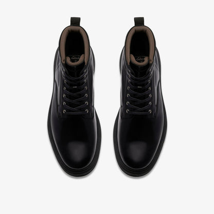Badbury Hi Waterproof Black Warmlined Leather | Clarks online