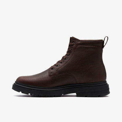 Badbury Hi Waterproof Brown Warmlined Leather | Clarks discount