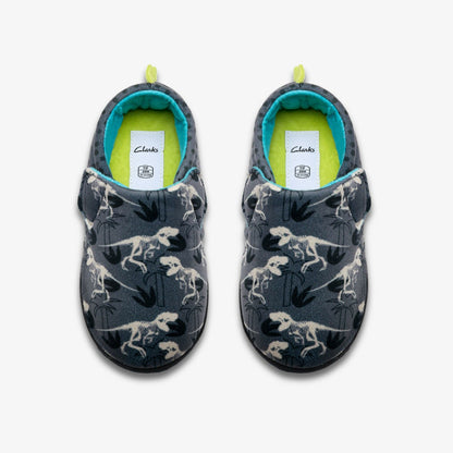 Fluffy Snug Kid Dark Grey Interest | Clarks online