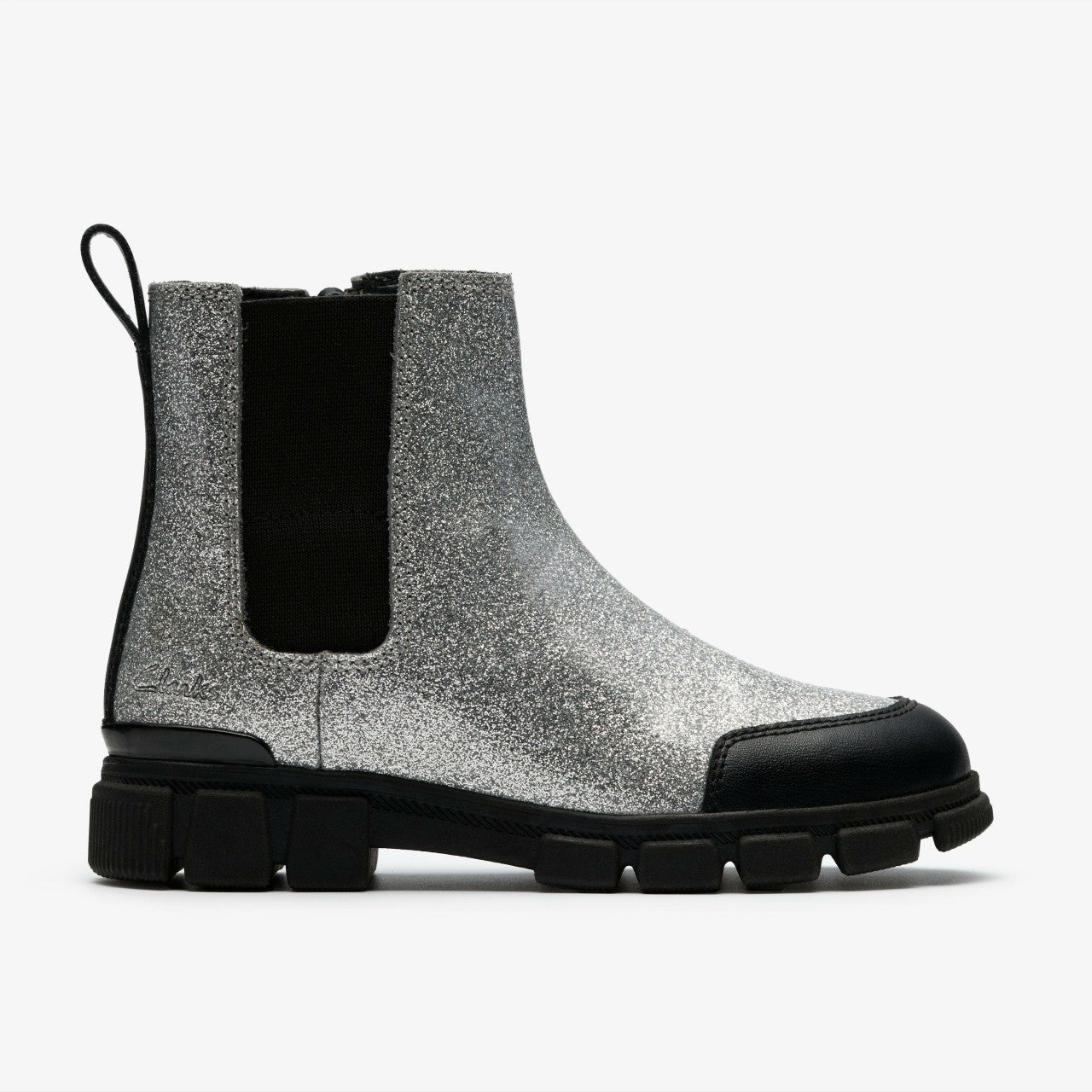 Evyn Chelsea Kid Silver Patent | Clarks online
