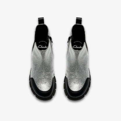Evyn Chelsea Kid Silver Patent | Clarks online