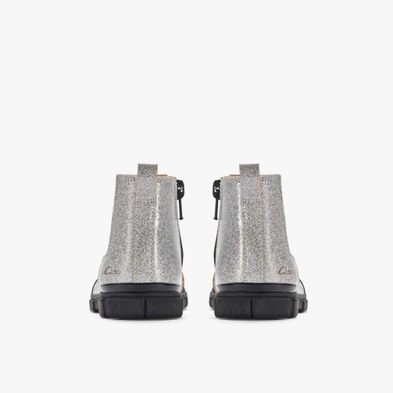 Evyn Chelsea Toddler Silver Patent | Clarks outlet
