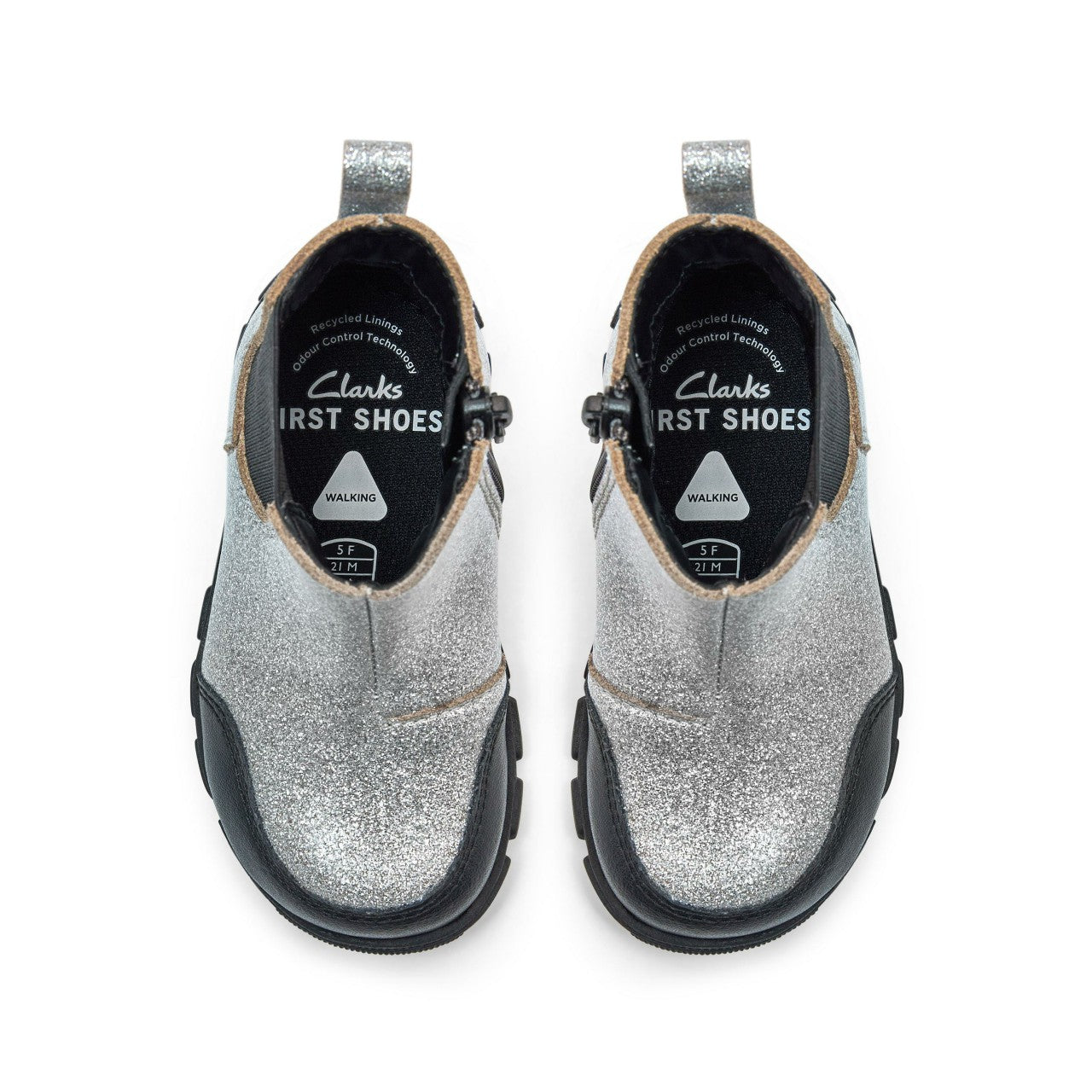 Evyn Chelsea Toddler Silver Patent | Clarks outlet
