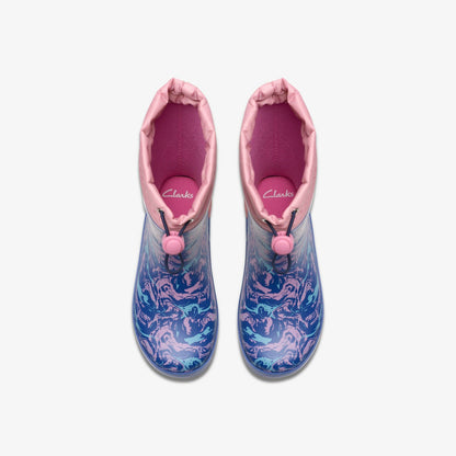 Tarri Race Kid Blue Combination | Clarks Sale