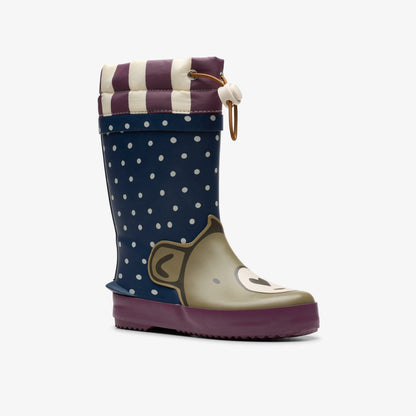 Tarri Race Toddler Navy Combination | Clarks discount