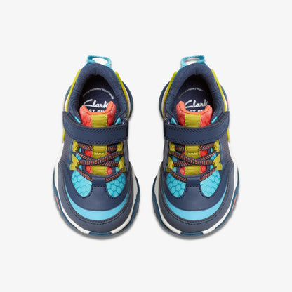 Feather Track Toddler Navy Combination | Clarks on Sale