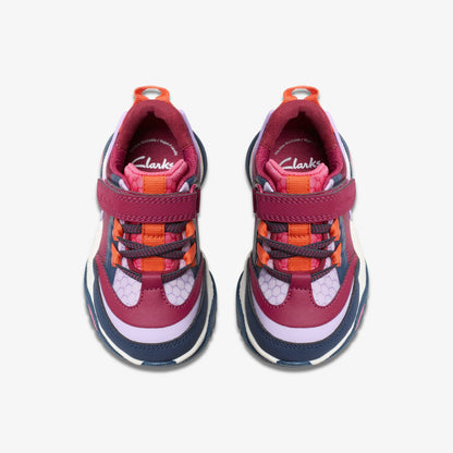 Feather Track Toddler Berry Combination | Clarks online