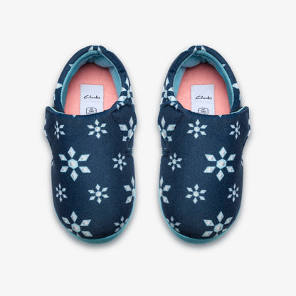 Fluffy Snug Kid Navy | Clarks for sale