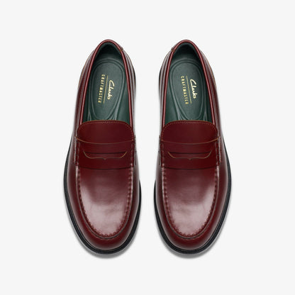 Craft James Lo Loafer Wine Leather | Clarks Sale