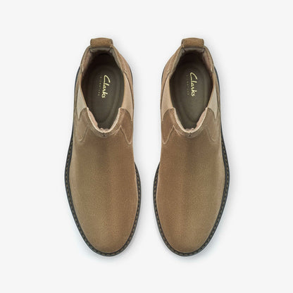 Newford Easy Dark Sand Suede | Clarks discount
