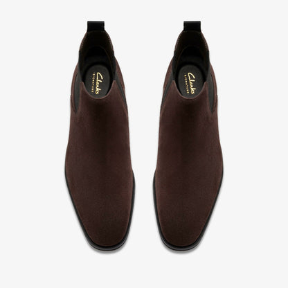 Paulton Easy Dark Brown Suede | Clarks for sale