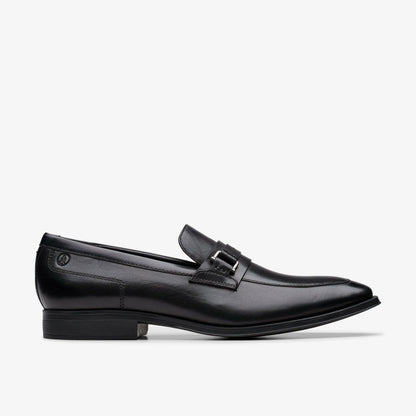 Paulton Lo Black Leather | Clarks discount