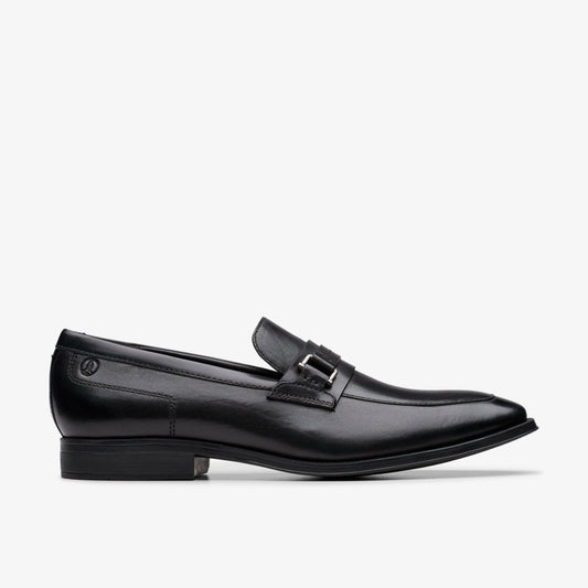 Paulton Lo Black Leather | Clarks discount