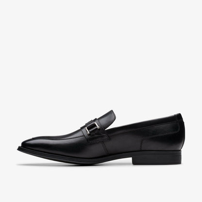 Paulton Lo Black Leather | Clarks discount