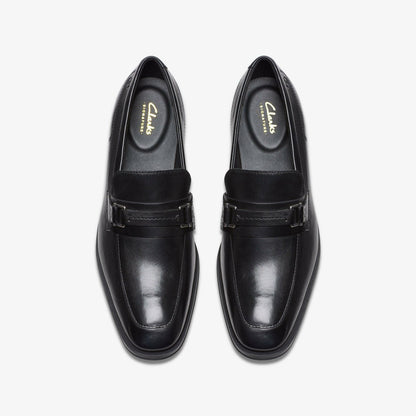 Paulton Lo Black Leather | Clarks discount