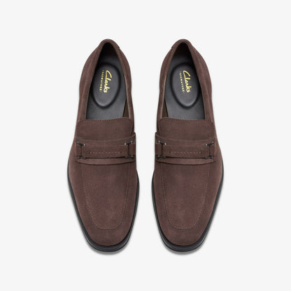 Paulton Lo Dark Brown Suede | Clarks online