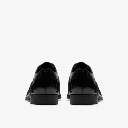 Paulton Lace Black Hi Shine Leather | Clarks on Sale
