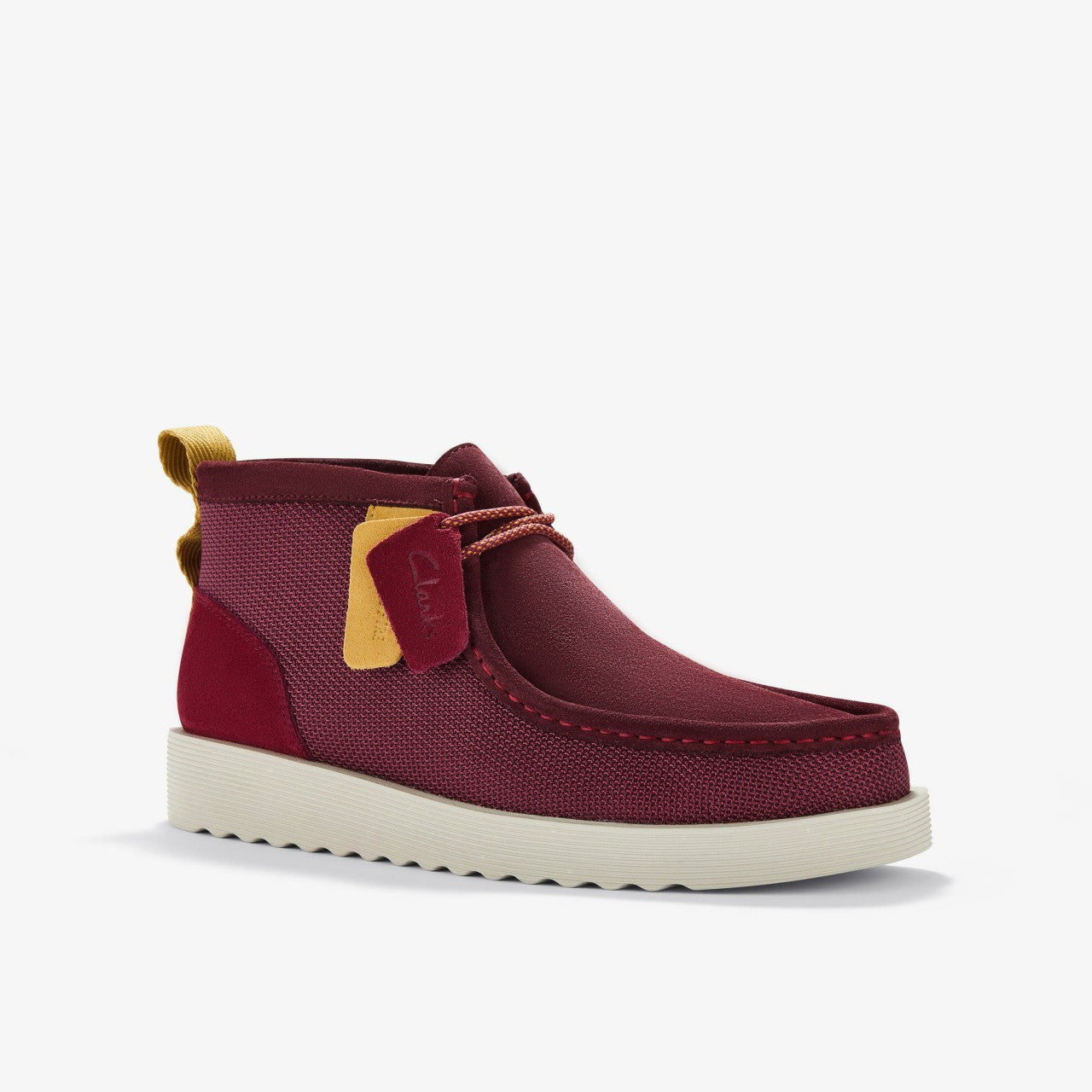 Wallabee FTR2 Boot Burgundy Combination | Clarks online