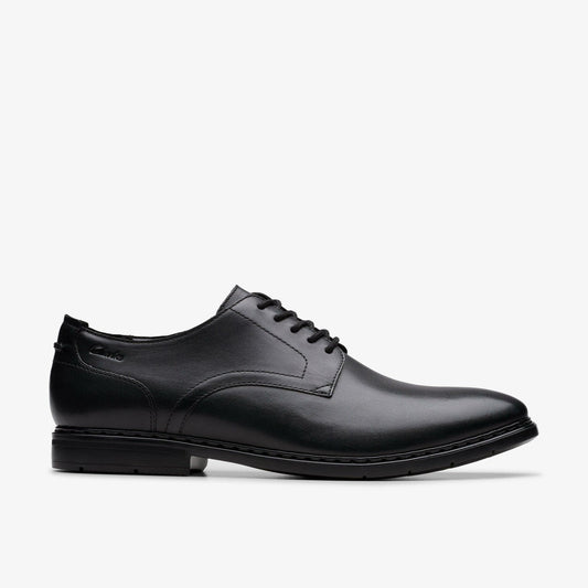 Banbury Derby Black Leather | Clarks on Sale