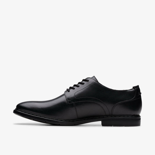 Banbury Derby Black Leather | Clarks on Sale