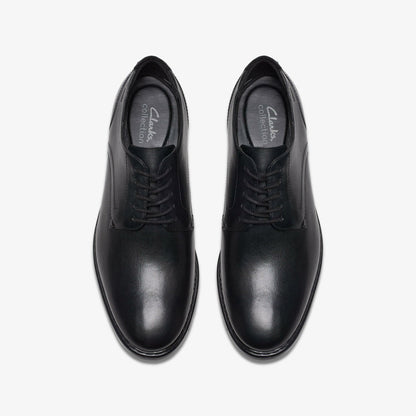 Banbury Derby Black Leather | Clarks on Sale