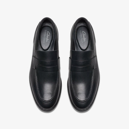 Banbury Lo Black Leather | Clarks outlet