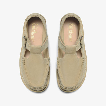 Nomad T Bar Maple Suede | Clarks outlet