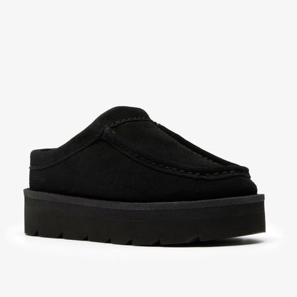Meare Mule Black Suede Warmlined | Clarks online