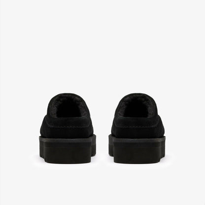 Meare Mule Black Suede Warmlined | Clarks online