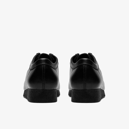 Wallabee Black Hi Shine Leather | Clarks outlet