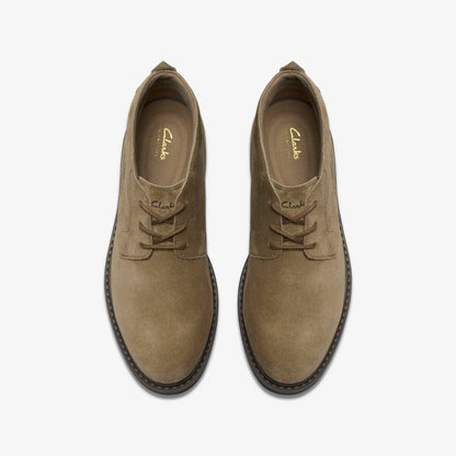 Newford Mid Dark Sand Suede | Clarks outlet