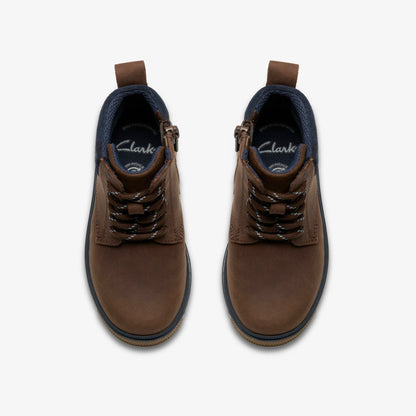 Lorcam Trail Kid Dark Brown | Clarks online