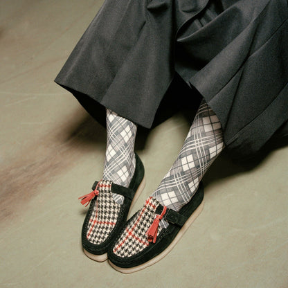 Wallabee T Bar Black Tweed Combination | Clarks outlet
