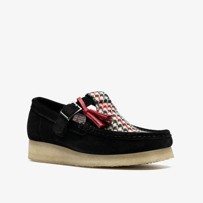 Wallabee T Bar Black Tweed Combination | Clarks outlet