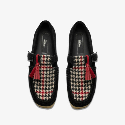 Wallabee T Bar Black Tweed Combination | Clarks outlet