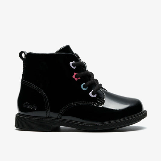 Oaklyn Charm Toddler Black Patent | Clarks for sale