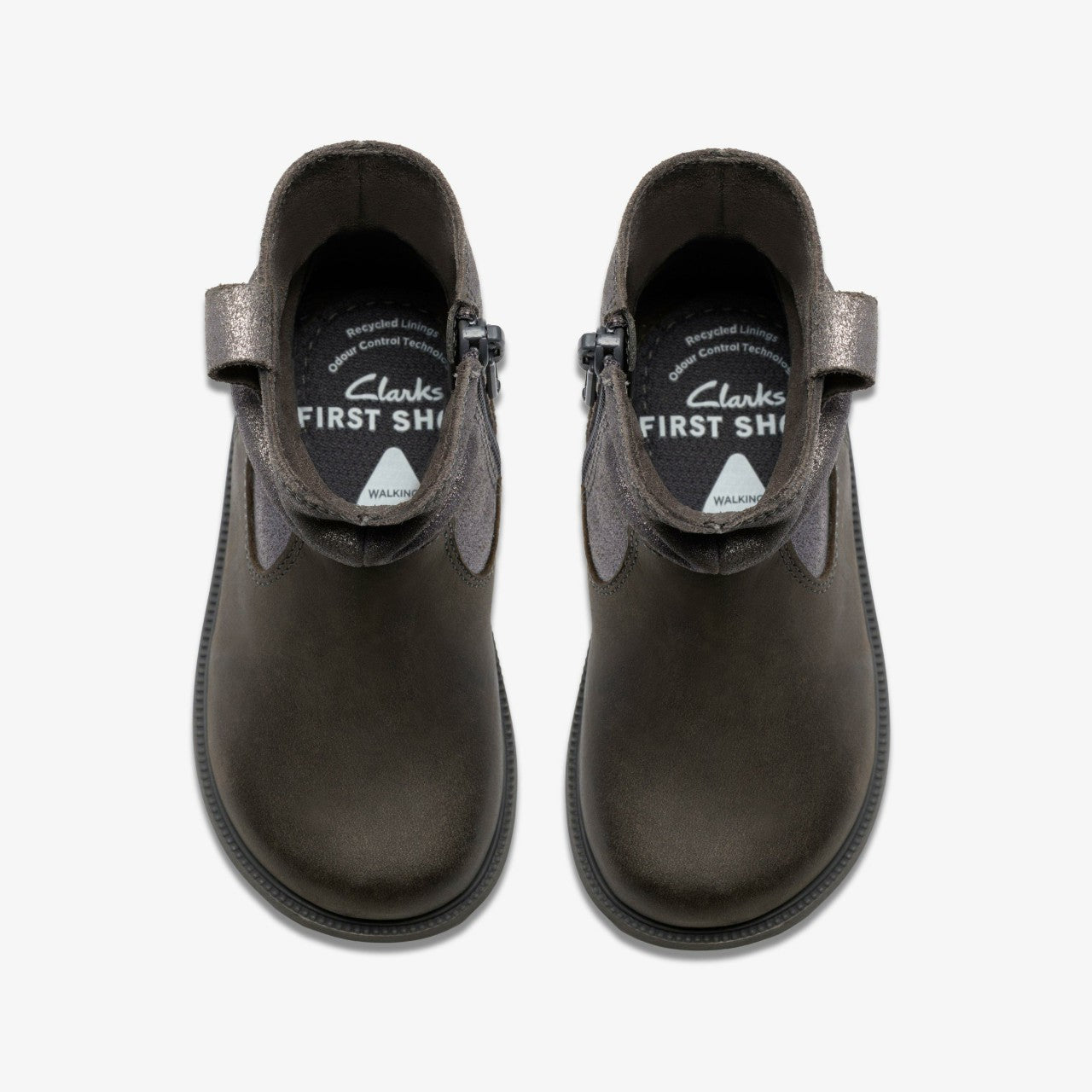 Oaklyn Top Toddler Pewter Suede | Clarks outlet