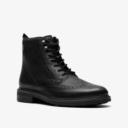 Newford Lace Boot Black Leather | Clarks outlet