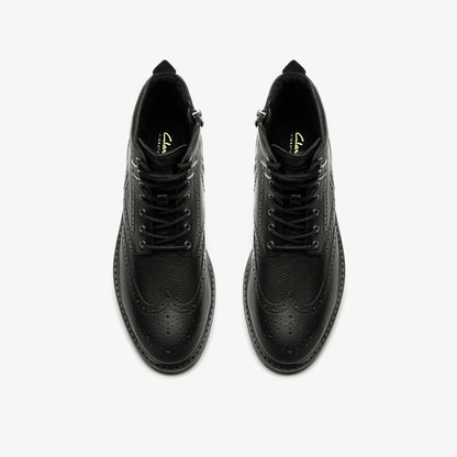 Newford Lace Boot Black Leather | Clarks outlet