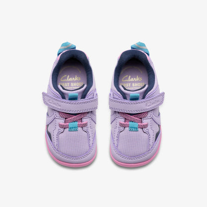 Roamer Hero Toddler Lilac Combination | Clarks Sale