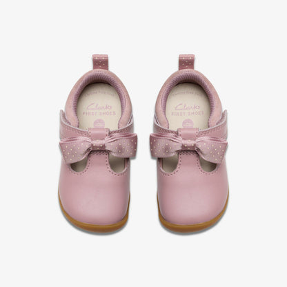 Roamer Trim Toddler Dusty Pink | Clarks for sale