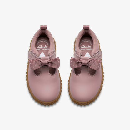 Cove Bow Toddler Dusty Pink | Clarks discount