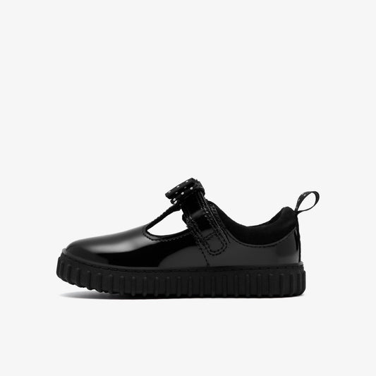 Cove Bow Toddler Black Patent | Clarks outlet