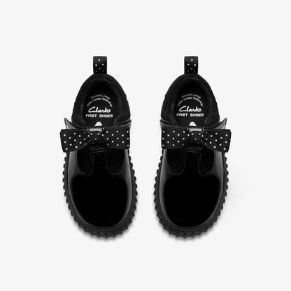 Cove Bow Toddler Black Patent | Clarks outlet