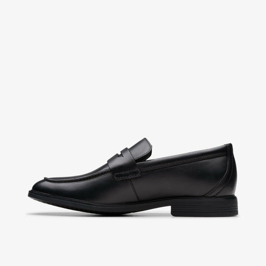Jonwin Craft Youth Black Leather | Clarks on Sale