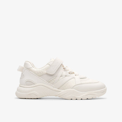 Feather Pace Kid White | Clarks discount