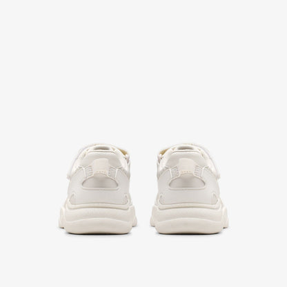 Feather Pace Kid White | Clarks discount