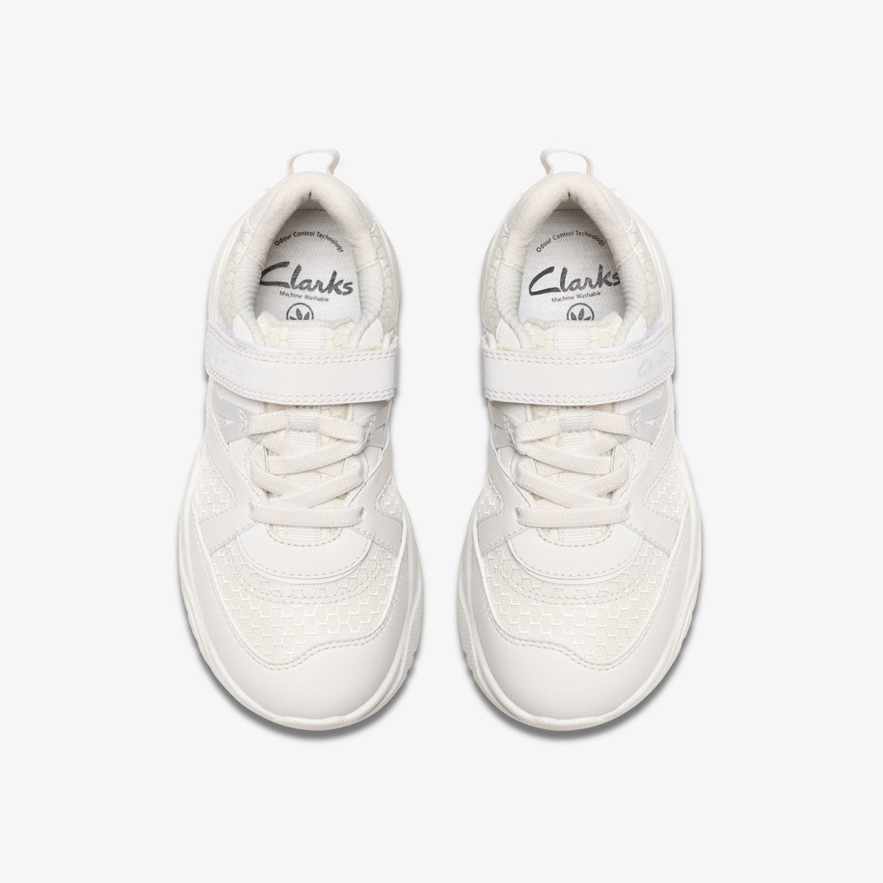 Feather Pace Kid White | Clarks discount