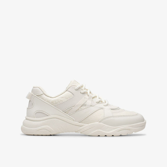 Feather Pace Older White | Clarks online
